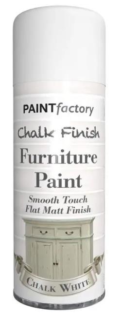 Paint Factory Chalk White Spray Paint 400ml Paint Factory Chalk White Spray Paint 400ml